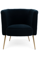 Dark Blue Tufted Barrel Chair | Bold Monkey Such A Stud | DutchFurniture.com