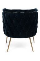 Dark Blue Tufted Barrel Chair | Bold Monkey Such A Stud | DutchFurniture.com