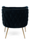 Dark Blue Tufted Barrel Chair | Bold Monkey Such A Stud | DutchFurniture.com