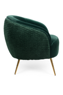 Curved Dark Green Lounge Chair | Bold Monkey So Curvy | DutchFurniture.com