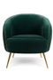 Curved Dark Green Lounge Chair | Bold Monkey So Curvy | DutchFurniture.com