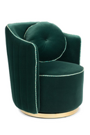 Upholstered Dark Green Swivel Chair | Bold Monkey Sassy Granny | DutchFurniture.com