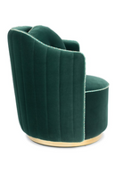 Upholstered Dark Green Swivel Chair | Bold Monkey Sassy Granny | DutchFurniture.com
