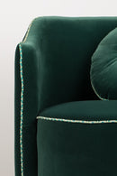 Upholstered Dark Green Swivel Chair | Bold Monkey Sassy Granny | DutchFurniture.com