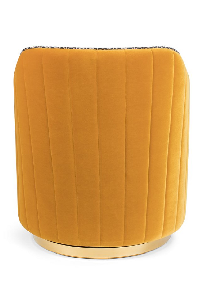 Upholstered Ochre Swivel Chair | Bold Monkey Sassy Granny | DutchFurniture.com
