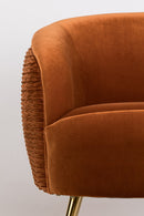 Curved Orange Lounge Chair | Bold Monkey So Curvy | DutchFurniture.com