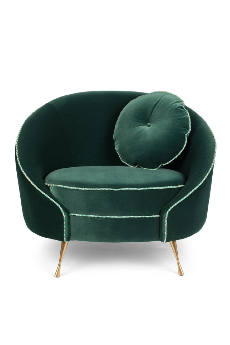 Dark Green Velvet Accent Chair | Bold Monkey Don't Love Me | DutchFurniture.com