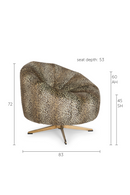 Animal Skin Swivel Lounge Chair | Bold Monkey Where The Sun Doesn't Shine | Dutchfurniture.com