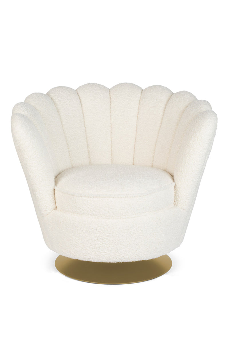 Modern Scalloped Lounge Chair | Bold Monkey Mother Of All Shells