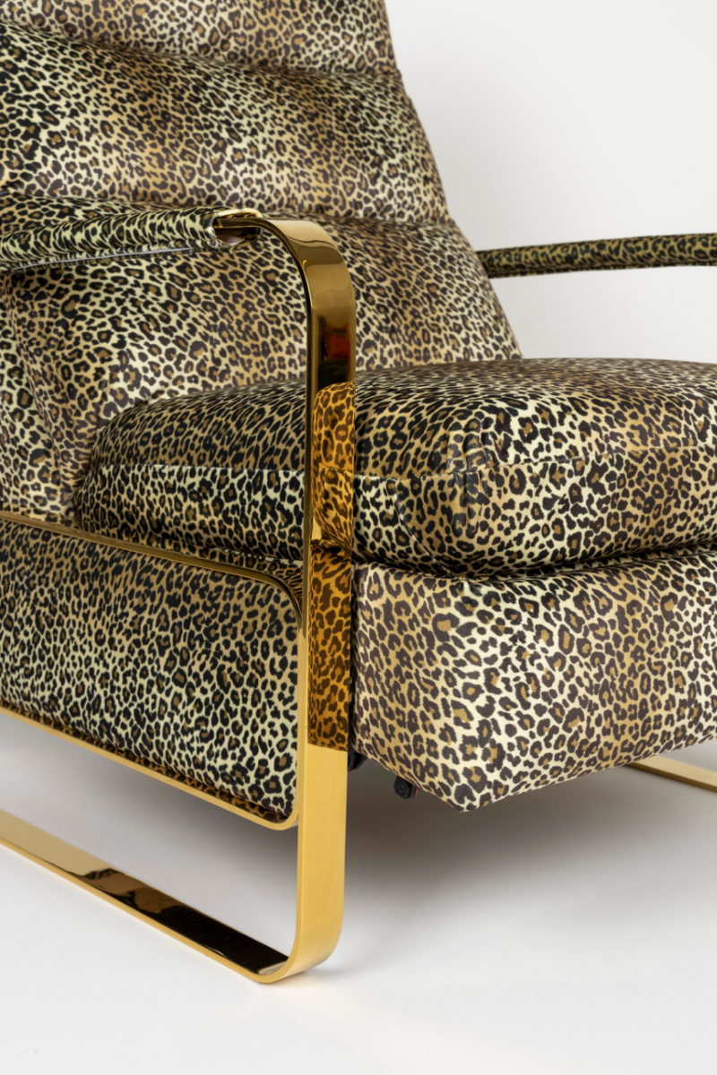 Panther Patterned Recliner Chair | Bold Monkey Relax Like Chandler | Dutchfurniture.com