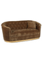 Curved Tufted Brown Velvet Sofa | Bold Monkey Too Pretty To Sit On | DutchFurniture.com
