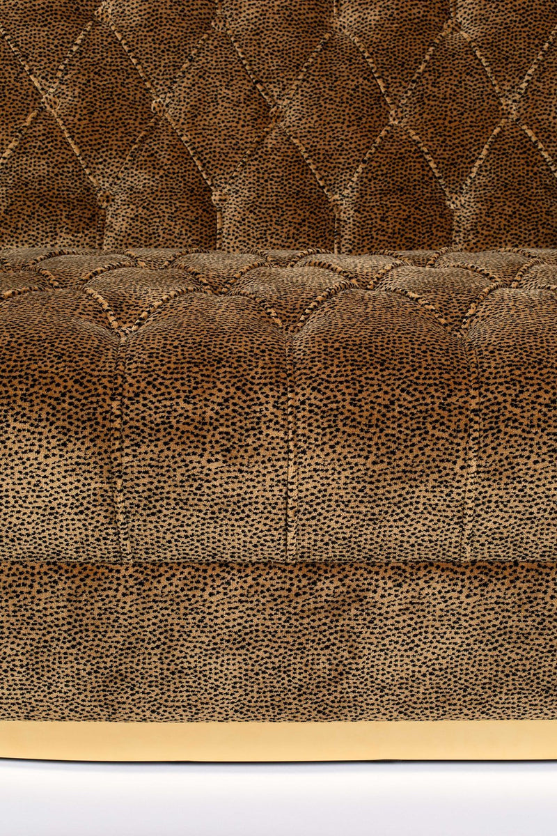 Curved Tufted Brown Velvet Sofa | Bold Monkey Too Pretty To Sit On | DutchFurniture.com