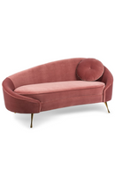 Curved Pink Velvet Sofa | Bold Monkey I am Not a Croissant | DutchFurniture.com