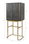 Snake Skin Bar Cabinet | Bold Monkey Ava Morgana | Dutchfurniture.com