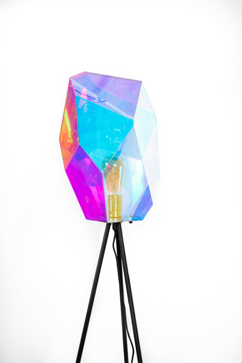 Holographic Shade Floor Lamp | Bold Monkey Diamond Dear | Dutchfurniture.com