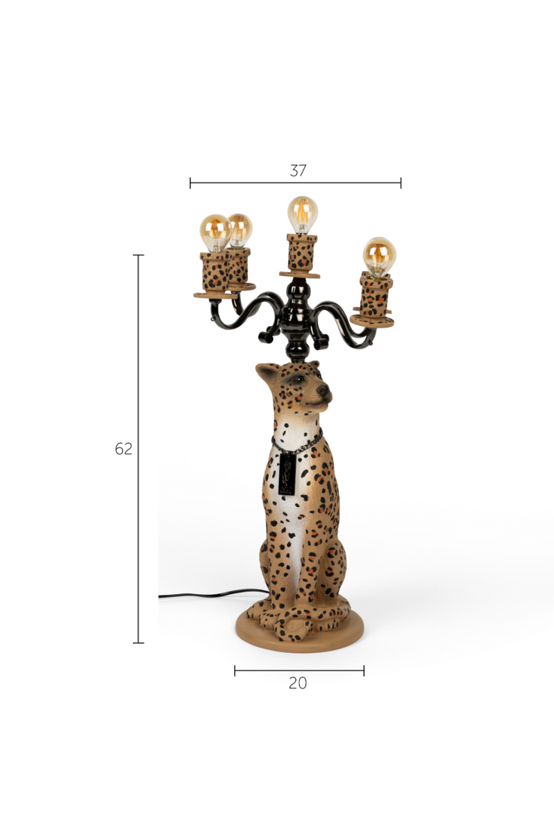 Art Deco Floor Lamp | Bold Monkey Proudly Crowned Panther | Dutchfurniture.com