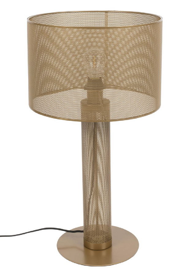 Gold Mesh Table Lamp | Bold Monkey Sweet Mesh | DutchFurniture.com