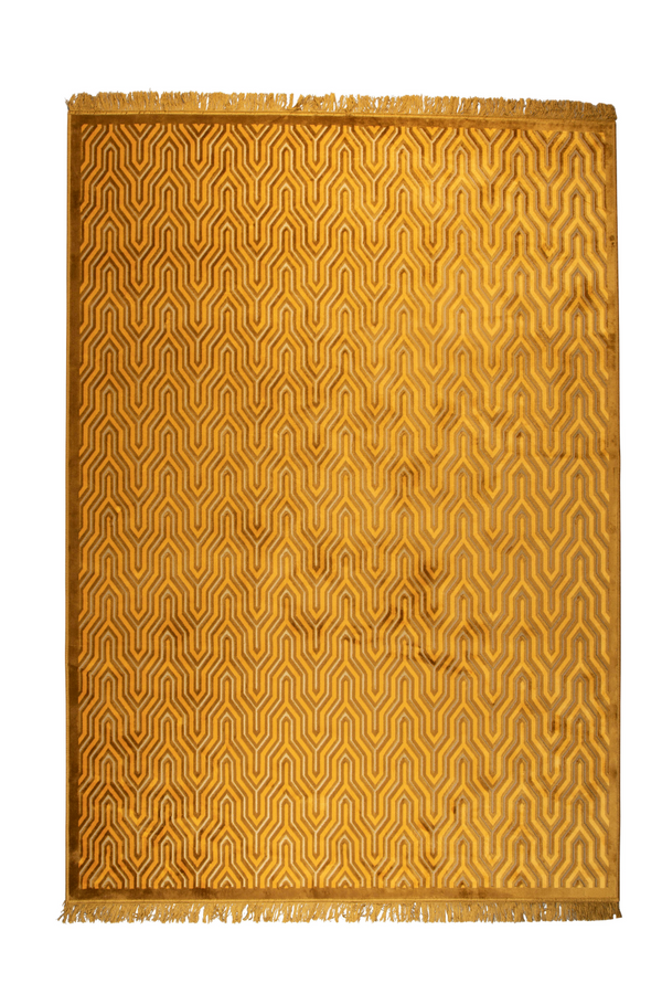 Yellow Fringed Carpet 6'5" x 10' | Bold Monkey I Feel So Soft | Dutchfurniture.com