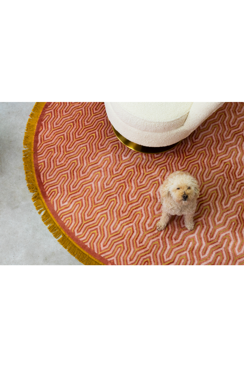 Round Fringed Carpet 6'5" | Bold Monkey I Feel So Soft | Dutchfurniture.com
