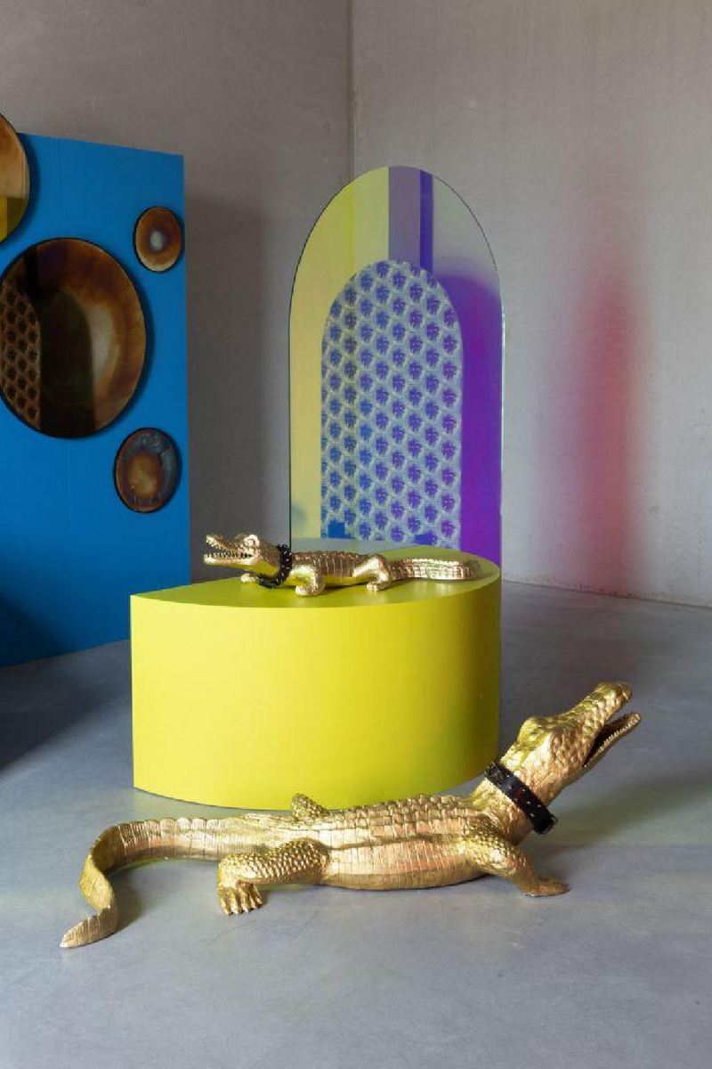 Golden Crocodile Statue S | Bold Monkey So You Think You're A Star | DutchFurniture.com