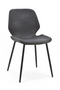 Black Leather Dining Chairs (2) | By-Boo Seashell | DutchFurniture.com