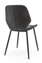 Black Leather Dining Chairs (2) | By-Boo Seashell | DutchFurniture.com
