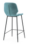 Teal Leather Counter Stools (2) | By Boo Seashell | DutchFurniture.com