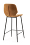 Cognac Leather Barstools (2) | By-Boo Seashell | DutchFurniture.com