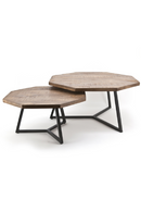 Octagonal Wooden Nested Coffee Table Set | By-Boo Zig-Zag | DutchFurniture.com
