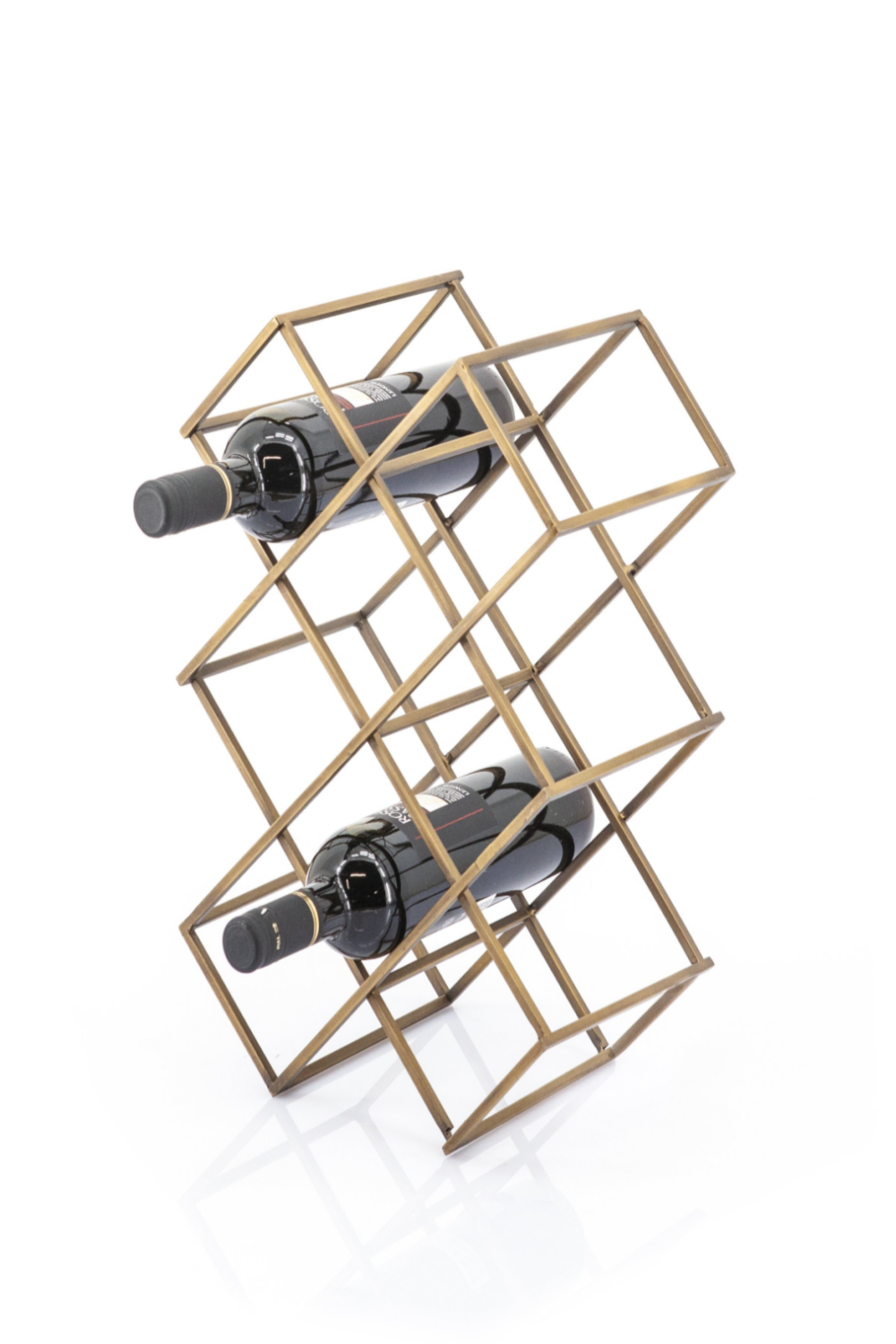 Gold Geometric Wine Rack (S) ByBoo Burly Dutch Furniture