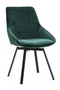 Green Velvet Slope Dining Chairs (2) | By-Boo Beau | DutchFurniture.com
