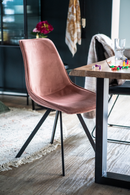 Blush Velvet Dining Chairs (2) | By-Boo Belle | DutchFurniture.com