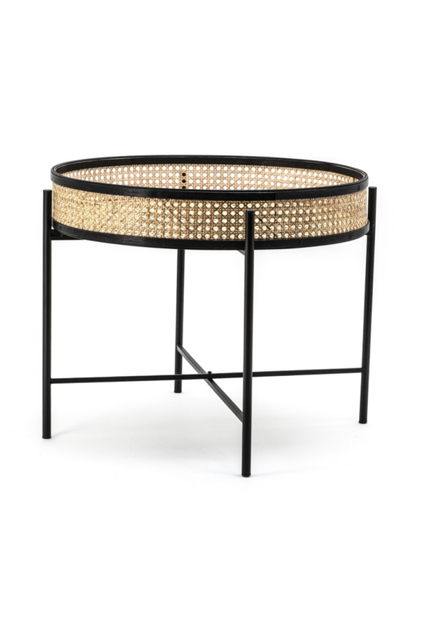 Round Rattan Coffee Table (L) | By-Boo Chariot | DutchFurniture.com