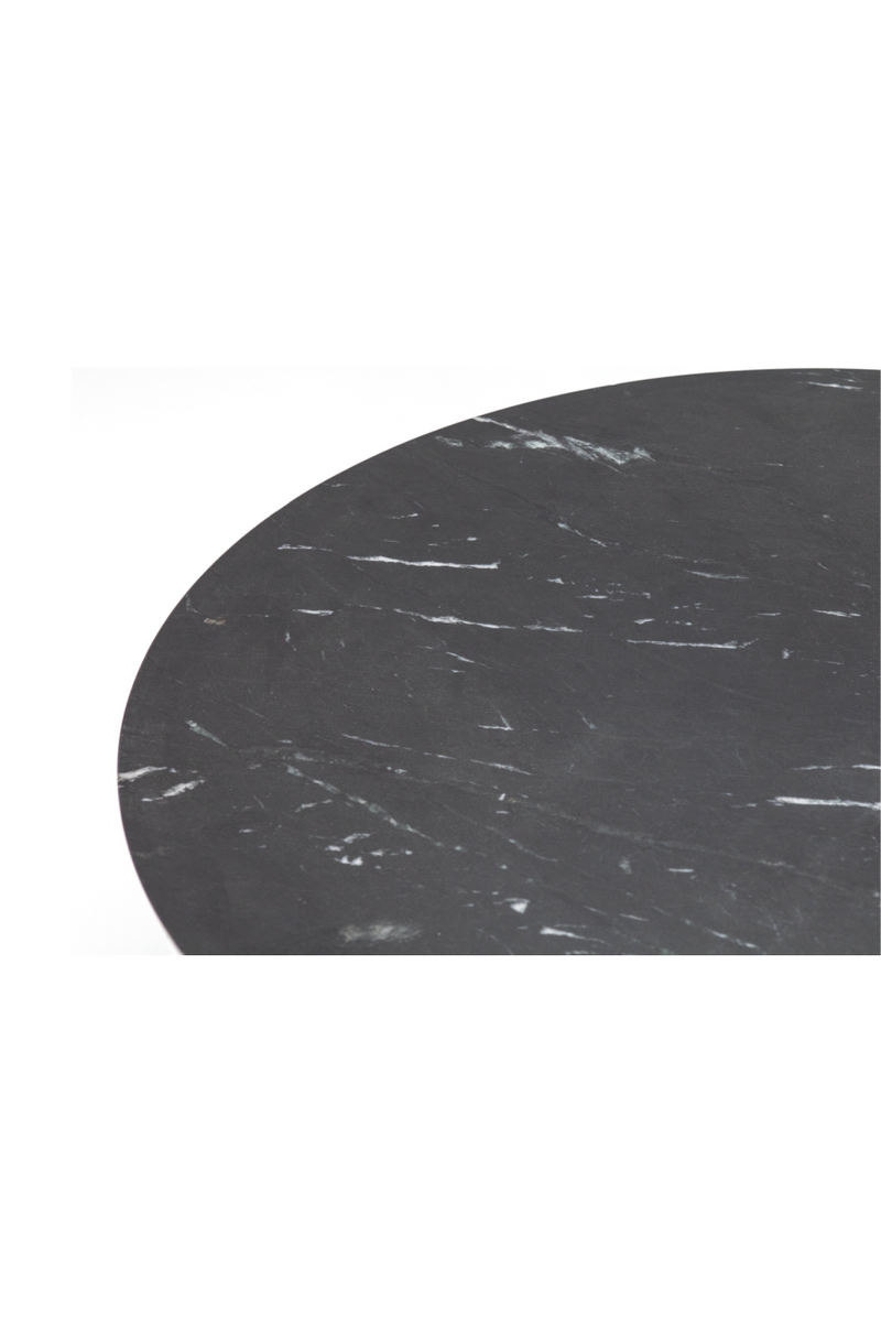 Round Black Marble Coffee Table (M) | By-Boo Major | DutchFurniture.com