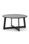 Round Black Marble Coffee Table (L) | By-Boo Major | DutchFurniture.com