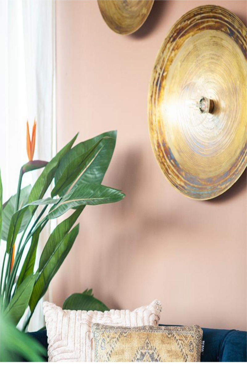 Rounded Brass Wall Sconce (L) | By-Boo Horus | DutchFurniture.com