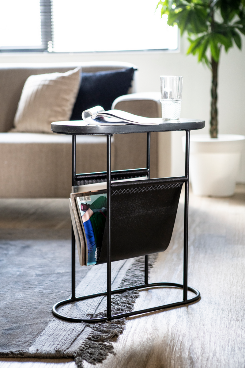 Black Magazine Rack End Table | By-Boo Daily | DutchFurniture.com