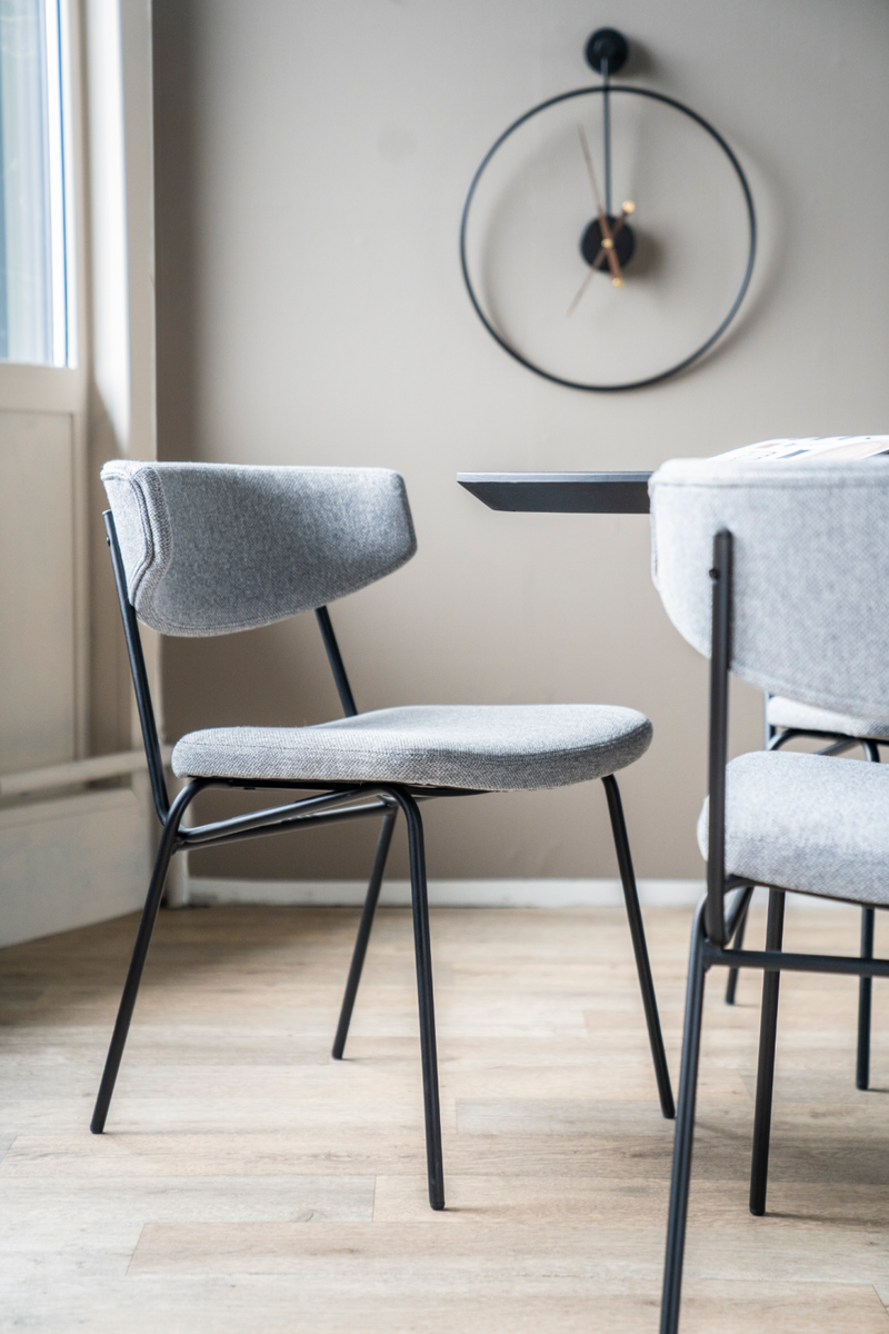 Gray Upholstered Dining Chairs (2) | By-Boo Crockett | DutchFurniture.com