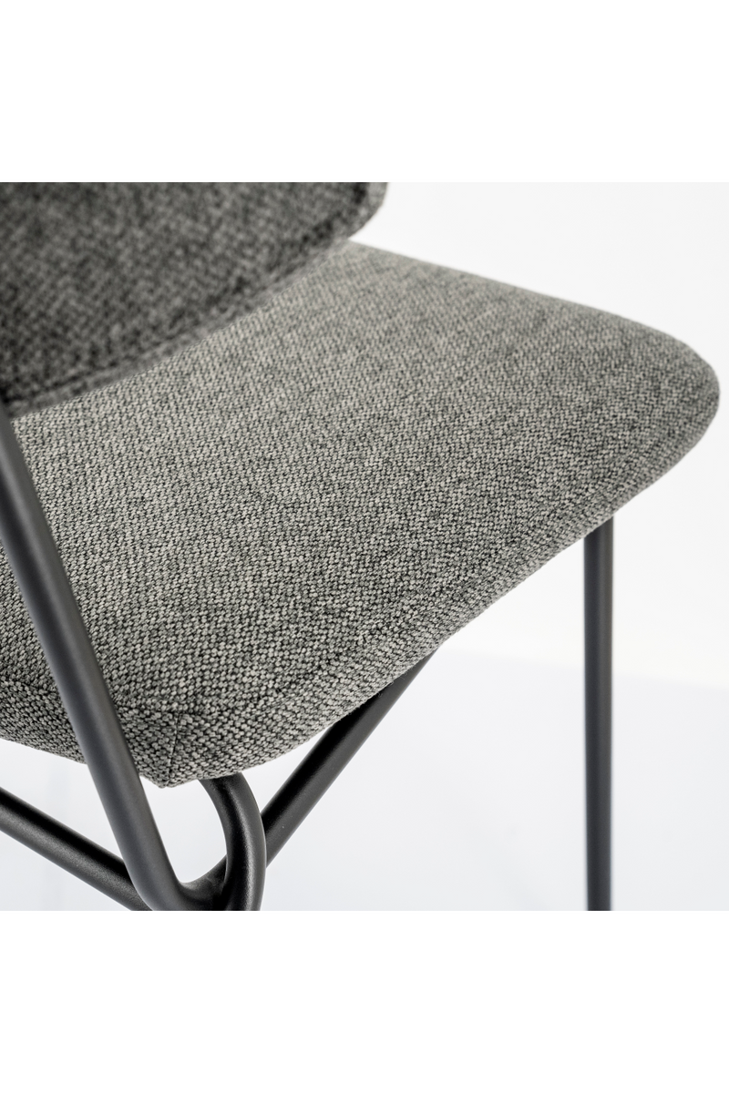 Dark Gray Upholstered Dining Chairs (2) | By-Boo Crockett | Dutchfurniture.com