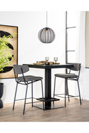 Dark Gray Upholstered Barstools (2) | By-Boo Crockett | DutchFurniture.com