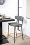 Dark Gray Upholstered Barstools (2) | By-Boo Crockett | DutchFurniture.com