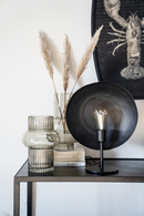 Black Metal Open Back Table Lamps (2) | By-Boo Monque | Dutchfurniture.com