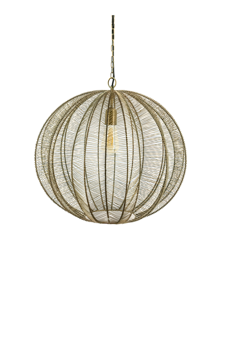 Bronze Round Hanging Pendant Lamp - L | By-Boo Floss | Dutchfurniture.com