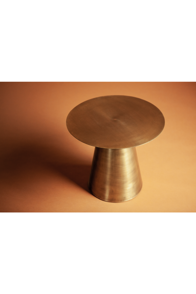 Brass Pedestal Side Table | By-Boo Mastic | Dutchfurniture.com