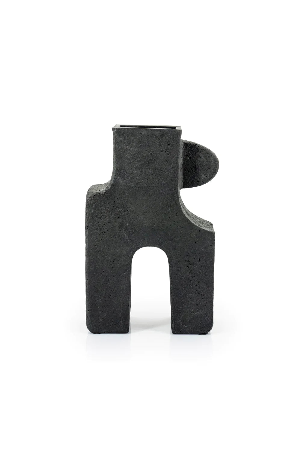 Black Contemporary Vase | By-Boo Tribe | Dutchfurniture.com