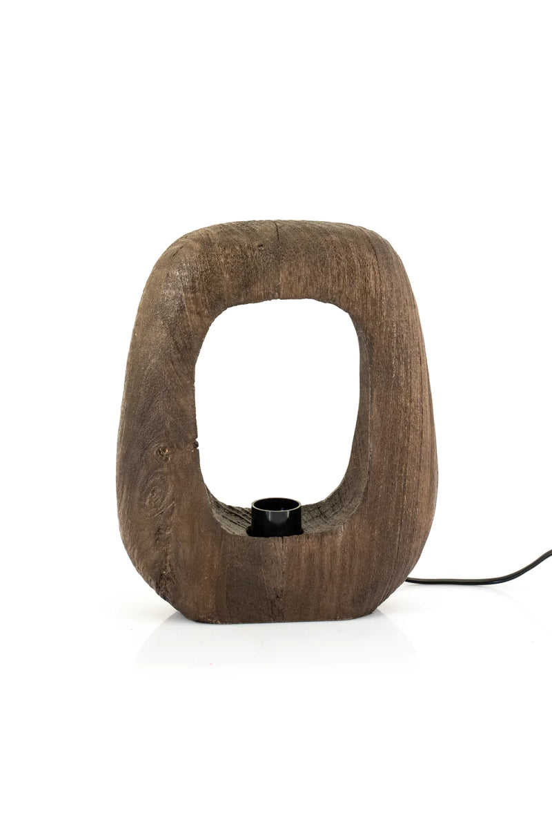 Brown Wooden Table Lamp | By-Boo Gibs | Dutchfurniture.com