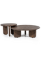 Round Brown Wooden Coffee Table | By-Boo Odin | Dutchfurniture.com