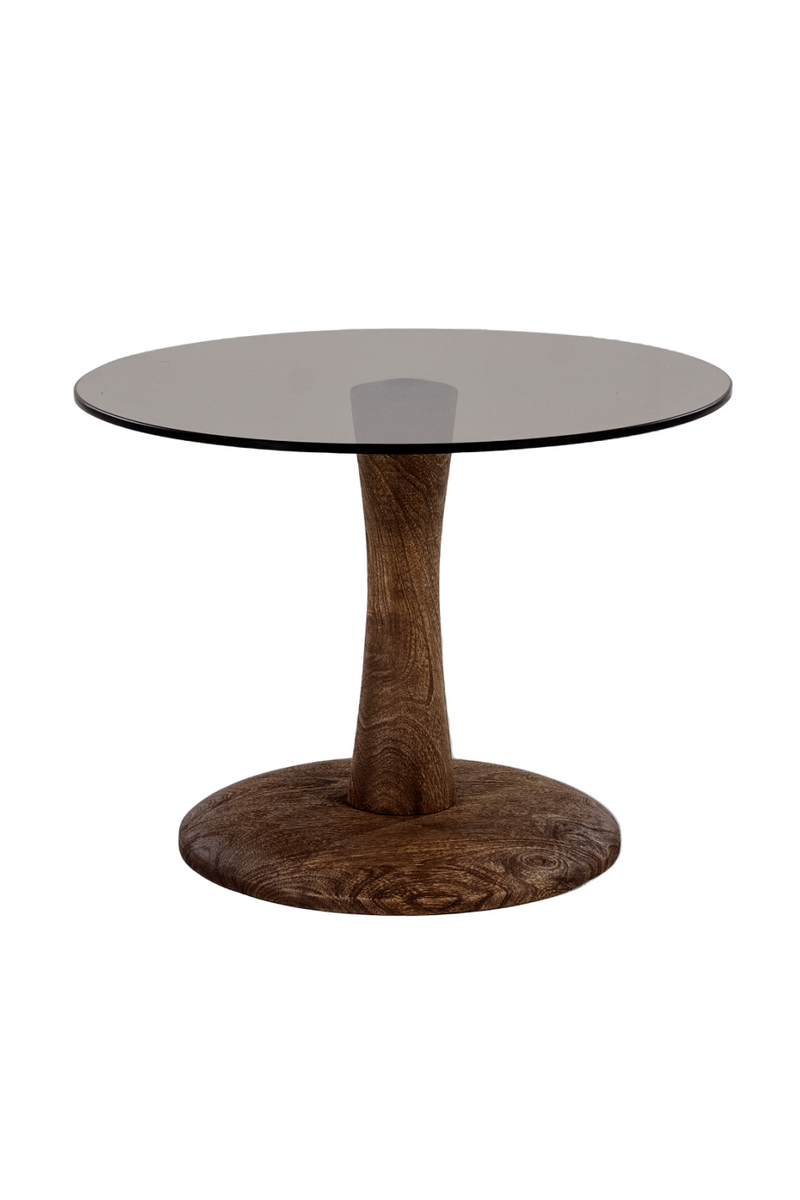 Round Glass Pedestal Coffee Table S | By-Boo Boogie  | Dutchfurniture.com