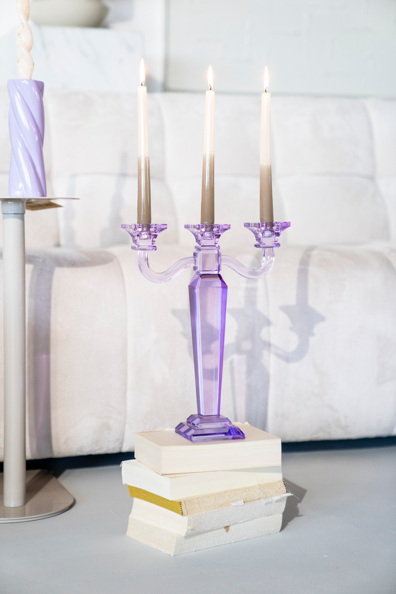 Classic Glass Candle Holder (2) | By-Boo Presly | Dutchfurniture.com