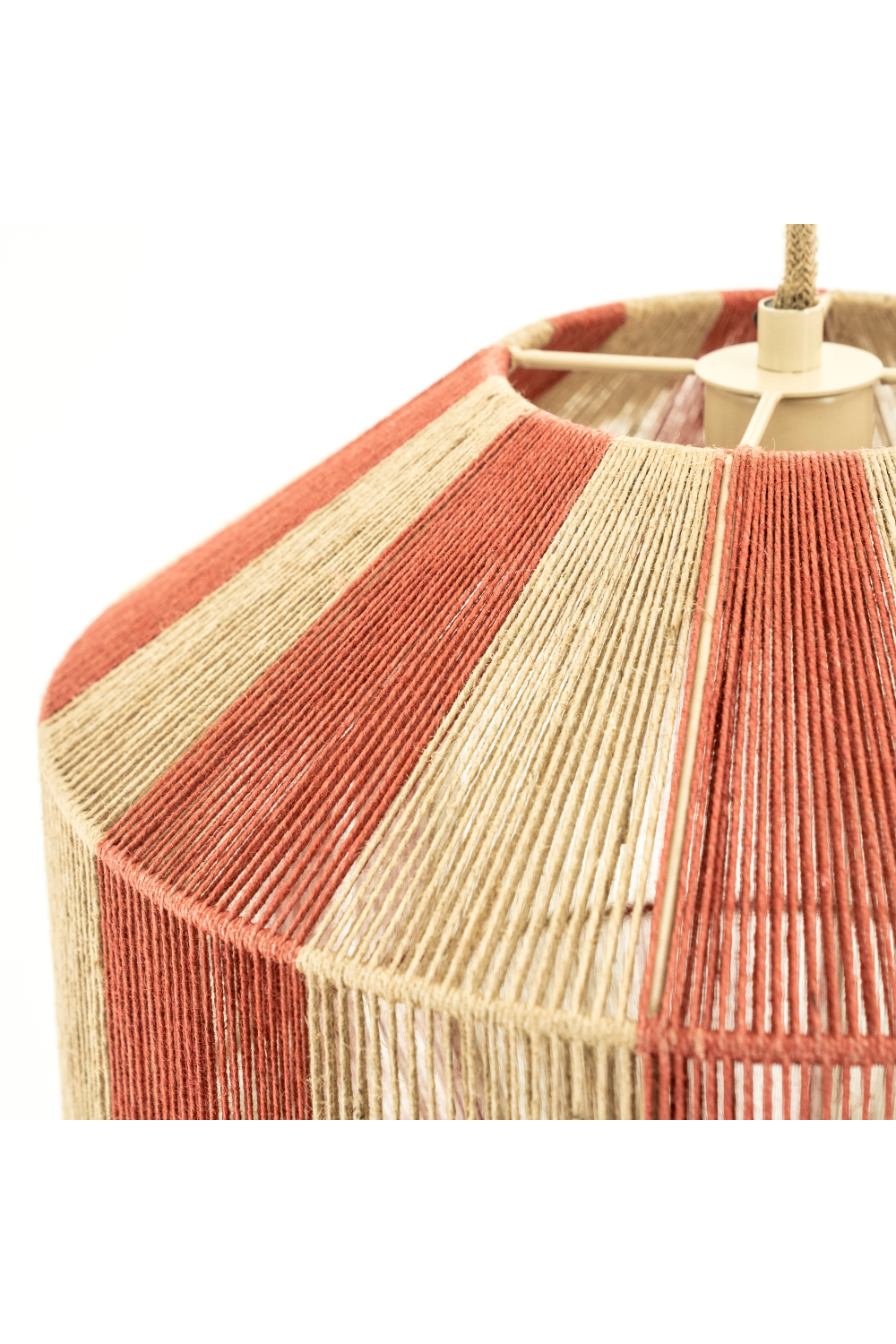 Jute Geometrical Pendant Lamp | By-Boo Cirque 1 | Oroatrade.com